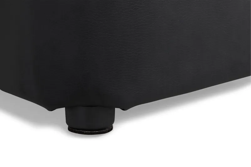 Square Puff Lær - Svart - Møbler - Stoler & lenestoler - Krakk - Puff