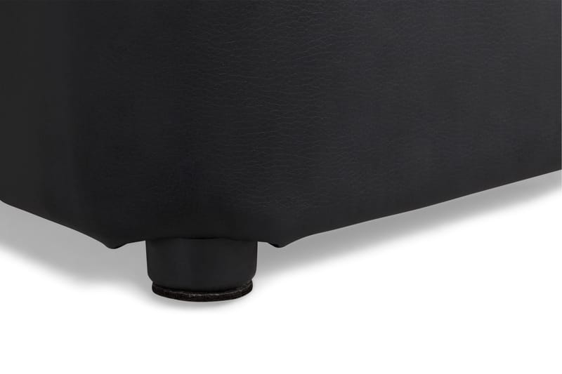 Square Puff Lær - Svart - Møbler - Stoler & lenestoler - Krakk - Puff