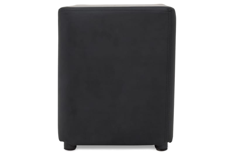Square Puff Lær - Svart - Møbler - Stoler & lenestoler - Krakk - Puff