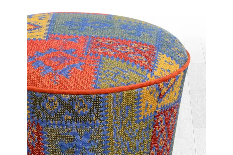 Sweetwater Sittepuff 42 cm - Rød/Blå - Møbler - Stoler & lenestoler - Krakk - Puff