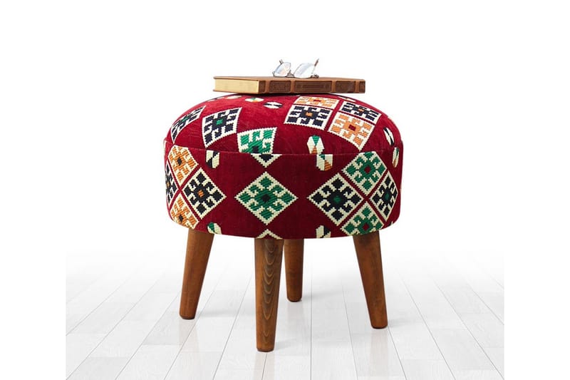 Tarrytown Sittepuff 46 cm, Rød/Grønn