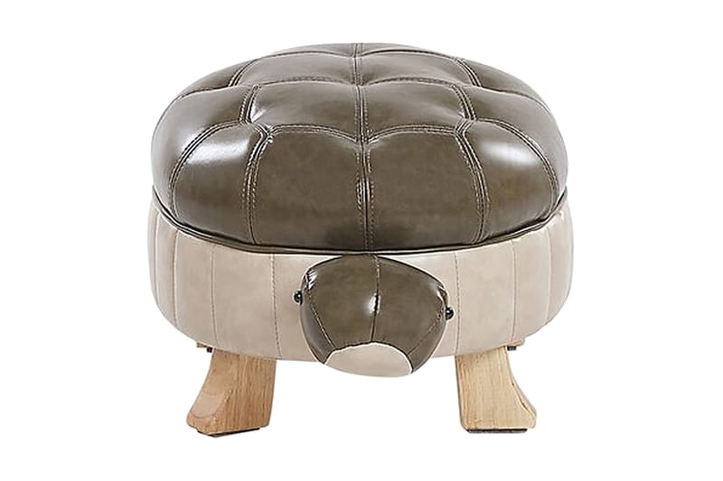 Tartaruga Sittepuff - Kunstlær/Grønn/Beige - Møbler - Stoler & lenestoler - Krakk - Puff