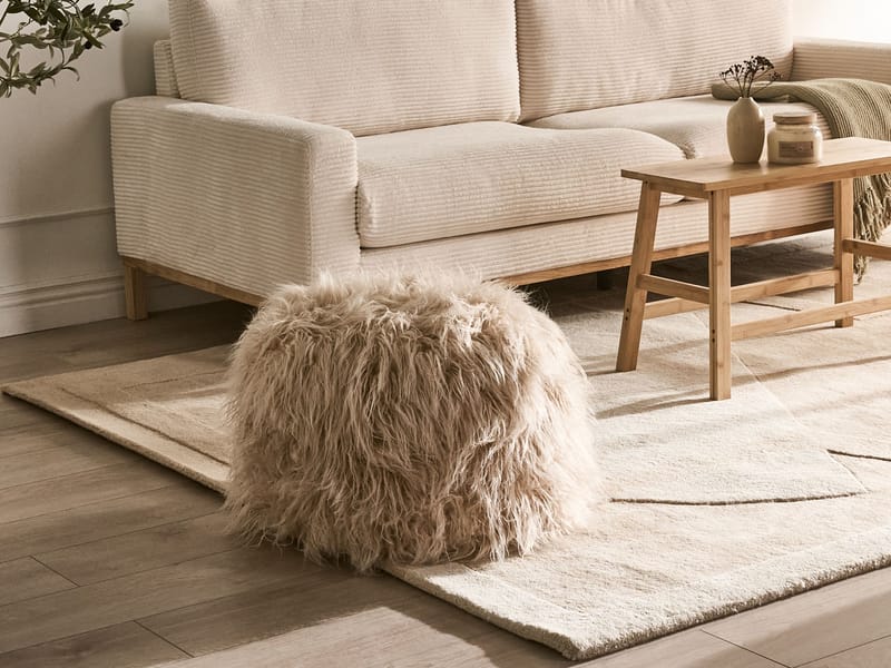Puff Tukki 50x50 cm - Beige - Møbler - Stoler & lenestoler - Krakk - Puff