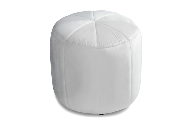 Valery Fotskammel 55x40 cm - Hvit Fløyel - Møbler - Stoler & lenestoler - Krakk - Puff