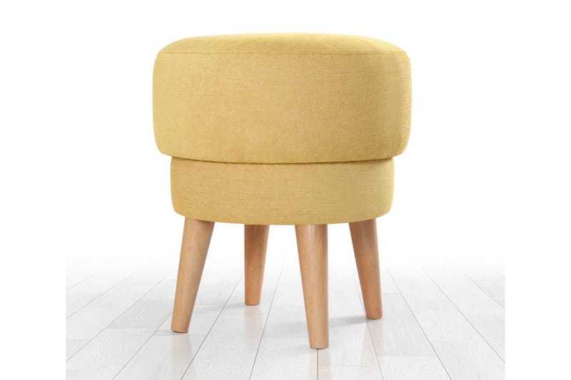 Veccio Sittepuff 47 cm - Gul - Møbler - Stoler & lenestoler - Krakk - Puff