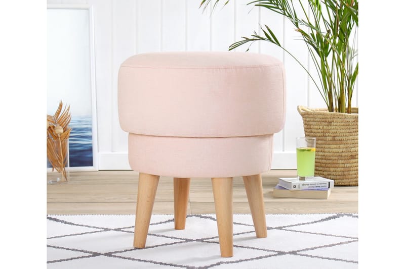 Veccio Sittepuff 47 cm - Rosa - Møbler - Stoler & lenestoler - Krakk - Puff
