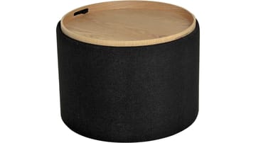 Velmira puff 56 cm rund - Svart - Møbler - Stoler & lenestoler - Krakk - Puff - Sittepuff med oppbevaring