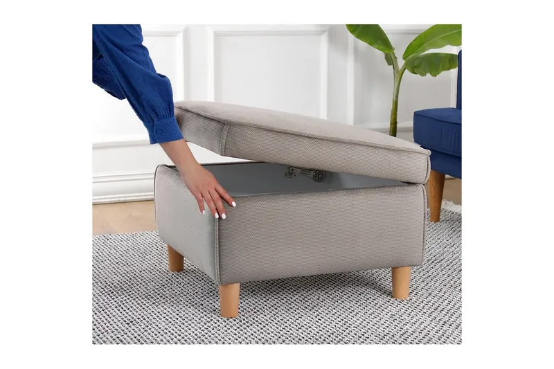 Puff Veyacen Brun - Brun - Møbler - Stoler & lenestoler - Krakk - Fotskammel