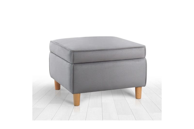 Puff Veyacen Grå - Grå - Møbler - Stoler & lenestoler - Krakk - Fotskammel