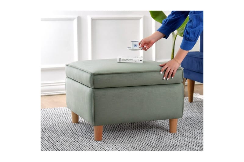 Puff Veyacen Grønn - Grønn - Møbler - Stoler & lenestoler - Krakk - Fotskammel