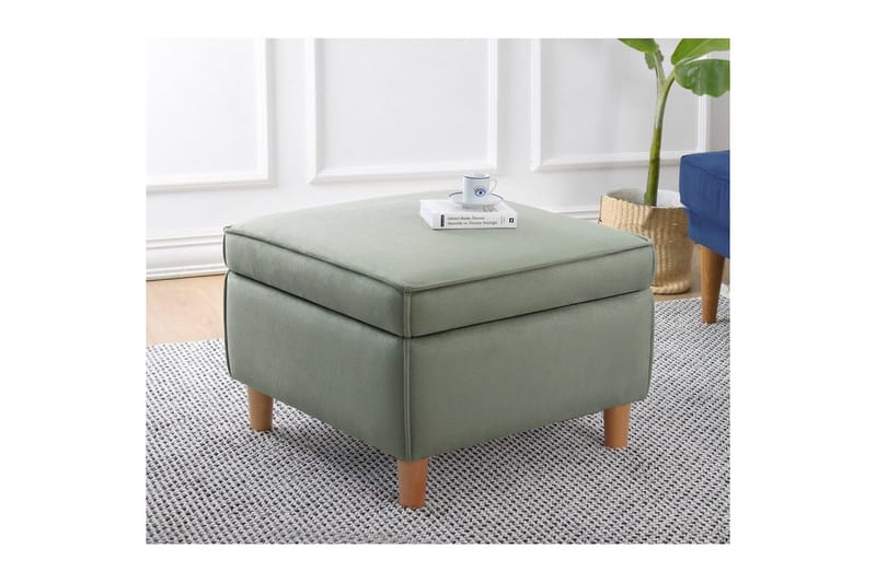 Puff Veyacen Grønn - Grønn - Møbler - Stoler & lenestoler - Krakk - Fotskammel