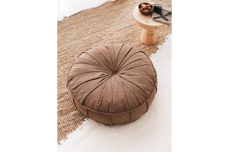 Vintage Sittepuff 60 cm - Brun - Møbler - Stoler & lenestoler - Krakk - Puff