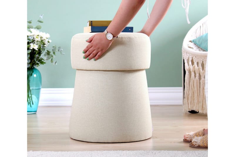 Waterford Sittepuff 40 cm - Beige - Møbler - Stoler & lenestoler - Krakk - Puff