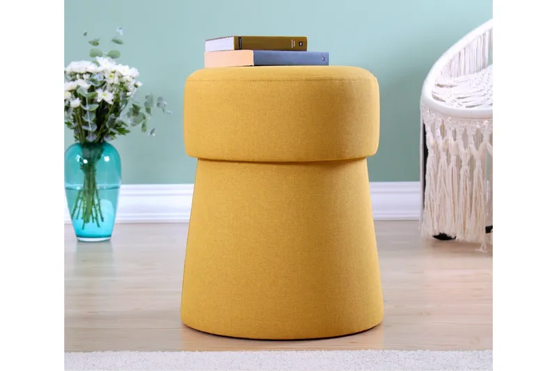 Waterford Sittepuff 40 cm - Sennepsgul - Møbler - Stoler & lenestoler - Krakk - Puff