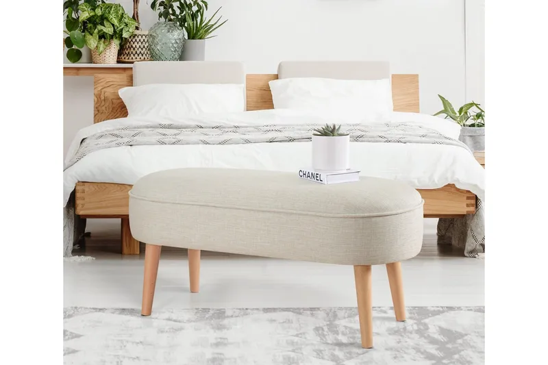 Werribee Sittepuff 100 cm - Beige - Møbler - Stoler & lenestoler - Krakk - Puff