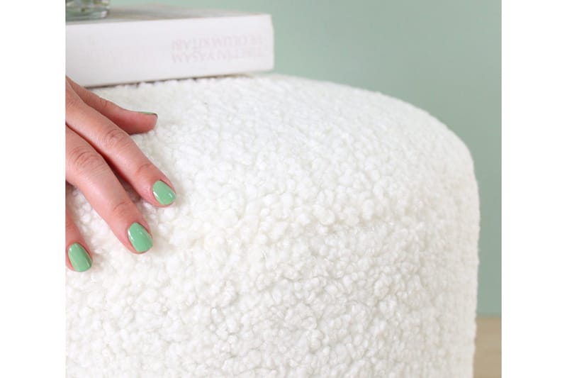 Whitman Sittepuff 54 cm - Hvit - Møbler - Stoler & lenestoler - Krakk - Puff