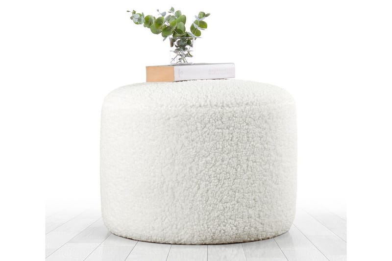 Whitman Sittepuff 54 cm - Hvit - Møbler - Stoler & lenestoler - Krakk - Puff