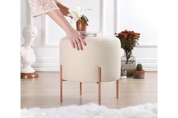 Yellowknife Sittepuff 40 cm - Beige - Møbler - Stoler & lenestoler - Krakk - Puff