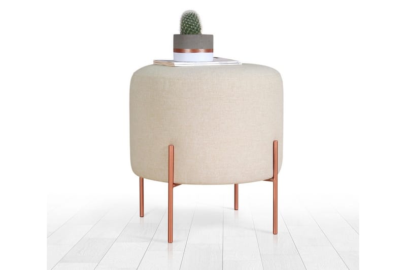 Yellowknife Sittepuff 40 cm - Beige - Møbler - Stoler & lenestoler - Krakk - Puff