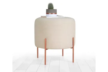 Yellowknife Sittepuff 40 cm - Beige - Møbler - Stoler & lenestoler - Krakk - Puff
