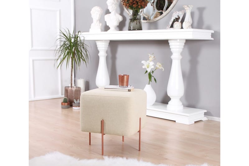 Yellowknife Sittepuff 40 cm - Beige - Møbler - Stoler & lenestoler - Krakk - Puff