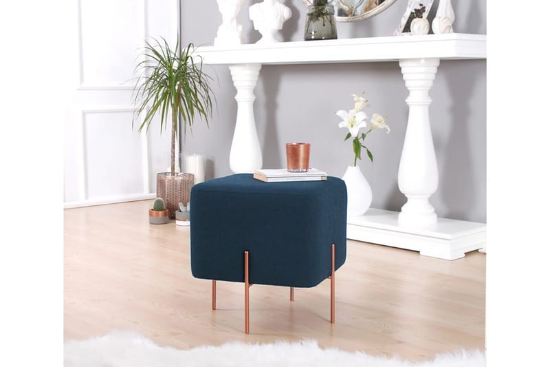 Yellowknife Sittepuff 40 cm - Blå - Møbler - Stoler & lenestoler - Krakk - Puff