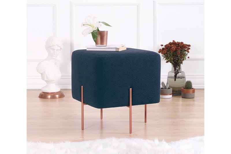 Yellowknife Sittepuff 40 cm - Blå - Møbler - Stoler & lenestoler - Krakk - Puff