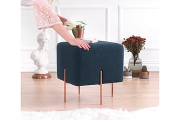 Yellowknife Sittepuff 40 cm - Blå - Møbler - Stoler & lenestoler - Krakk - Puff