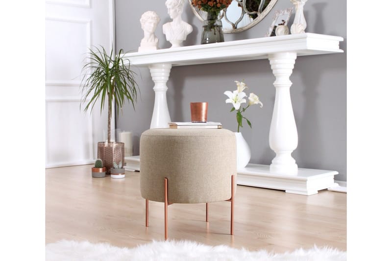 Yellowknife Sittepuff 40 cm - Brun - Møbler - Stoler & lenestoler - Krakk - Puff