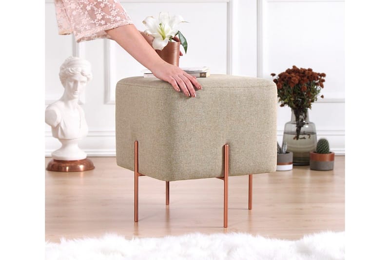 Yellowknife Sittepuff 40 cm - Brun - Møbler - Stoler & lenestoler - Krakk - Puff