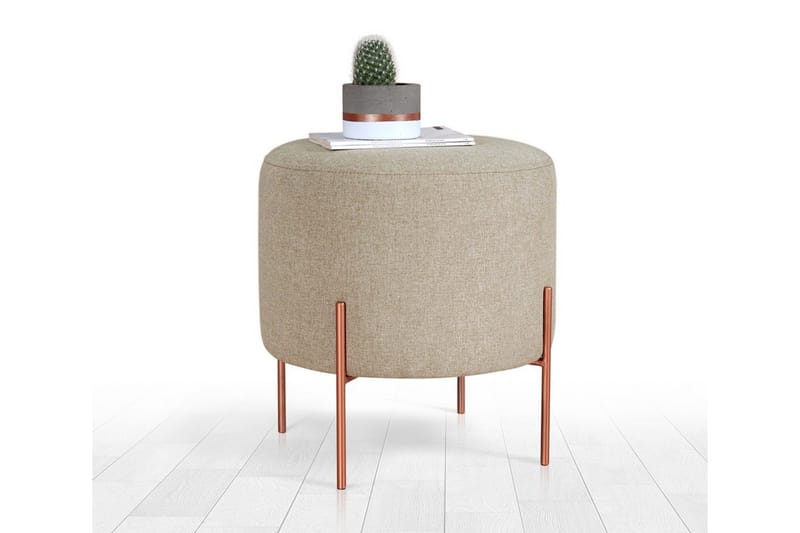 Yellowknife Sittepuff 40 cm - Brun - Møbler - Stoler & lenestoler - Krakk - Puff