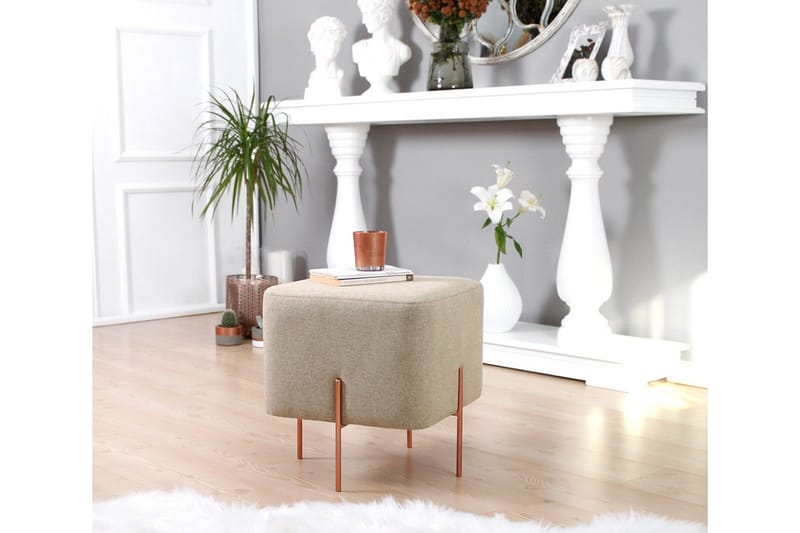 Yellowknife Sittepuff 40 cm - Brun - Møbler - Stoler & lenestoler - Krakk - Puff