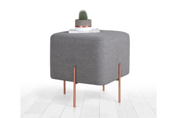 Yellowknife Sittepuff 40 cm - Grå - Møbler - Stoler & lenestoler - Krakk - Puff