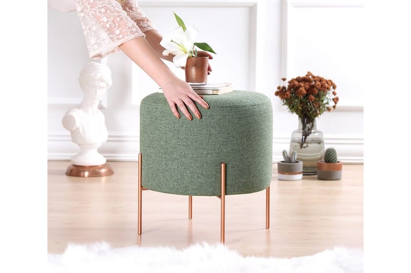 Yellowknife Sittepuff 40 cm - Grønn - Møbler - Stoler & lenestoler - Krakk - Puff