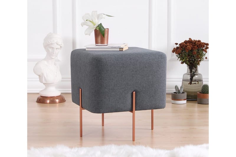 Yellowknife Sittepuff 40 cm - Mørkegrå - Møbler - Stoler & lenestoler - Krakk - Puff