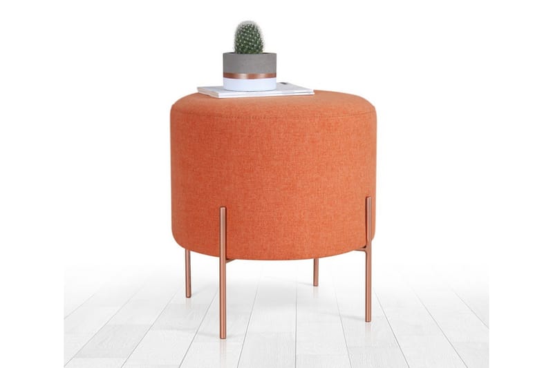 Yellowknife Sittepuff 40 cm - Oransje - Møbler - Stoler & lenestoler - Krakk - Puff