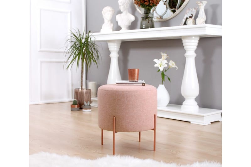 Yellowknife Sittepuff 40 cm - Rosa - Møbler - Stoler & lenestoler - Krakk - Puff