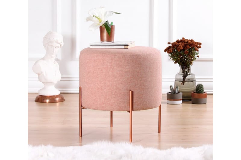 Yellowknife Sittepuff 40 cm - Rosa - Møbler - Stoler & lenestoler - Krakk - Puff