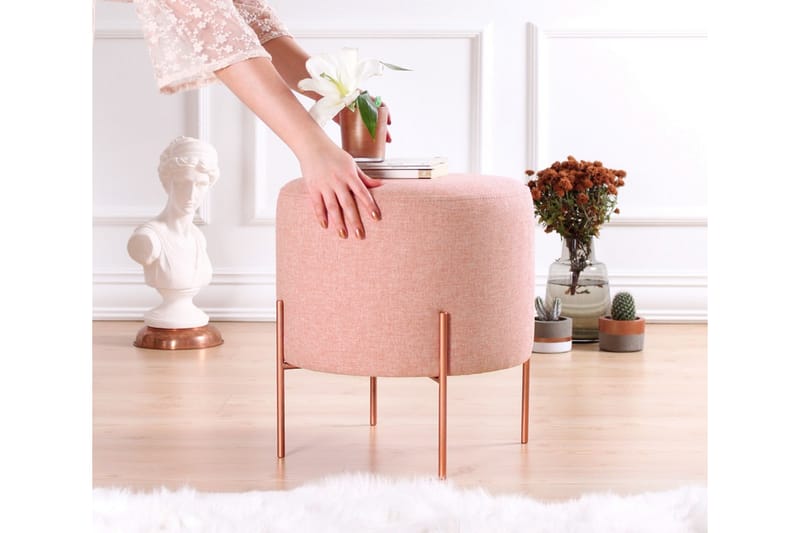 Yellowknife Sittepuff 40 cm - Rosa - Møbler - Stoler & lenestoler - Krakk - Puff