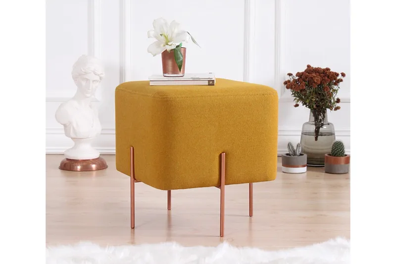 Yellowknife Sittepuff 40 cm, Sennepsgul