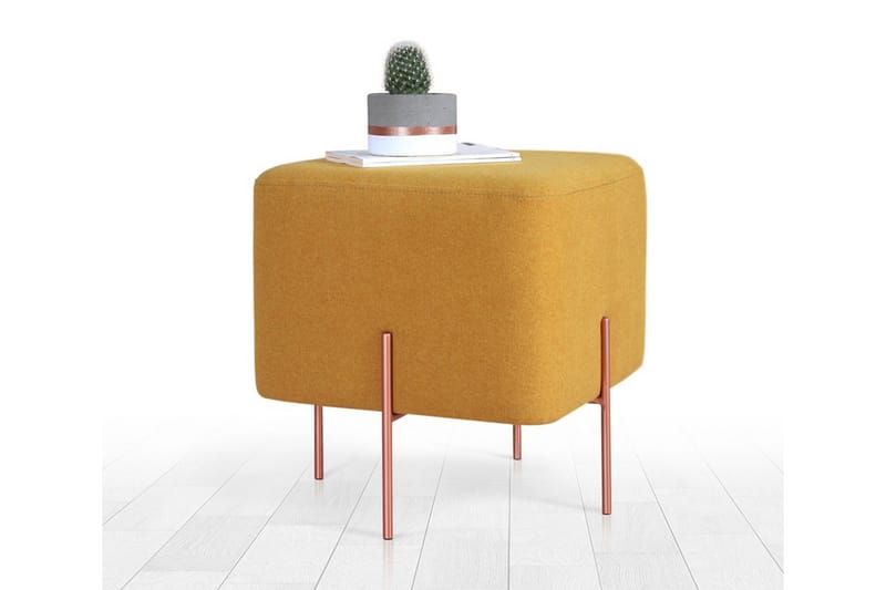 Yellowknife Sittepuff 40 cm - Sennepsgul - Møbler - Stoler & lenestoler - Krakk - Puff