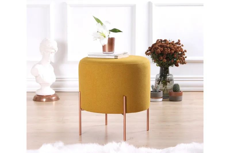 Yellowknife Sittepuff 40 cm, Sennepsgul