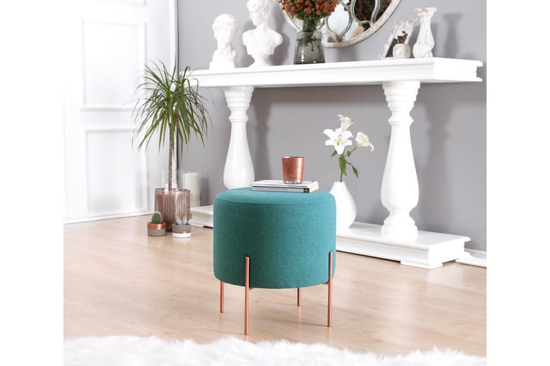 Yellowknife Sittepuff 40 cm - Turkis - Møbler - Stoler & lenestoler - Krakk - Puff