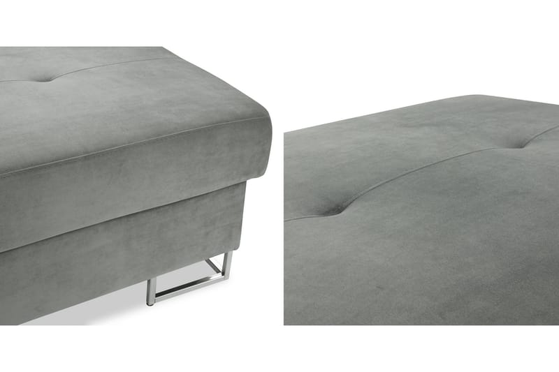 Reginia Fotskammel 104 cm - Hvit / Grå - Møbler - Stoler & lenestoler - Krakk - Fotskammel