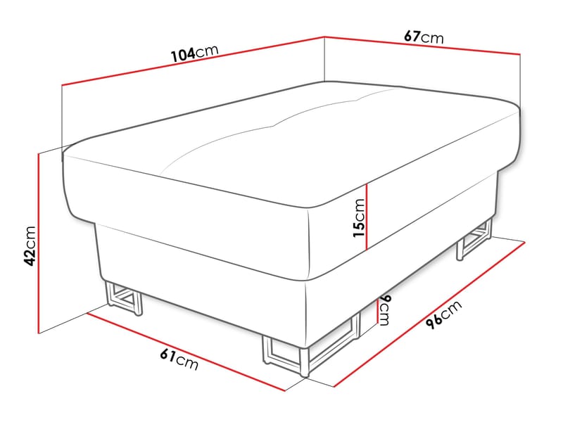 Reginia Fotskammel - brun - Møbler - Stoler & lenestoler - Krakk - Puff