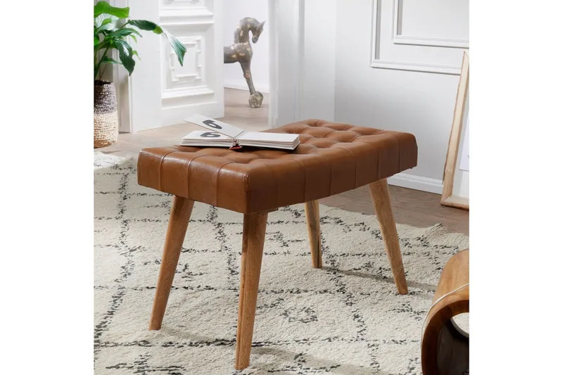 Rimantas Sittepuff - Brun - Møbler - Stoler & lenestoler - Krakk