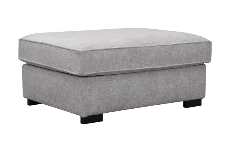 Rossita Fotskammel i chenille - Grå - Møbler - Stoler & lenestoler - Krakk - Fotskammel