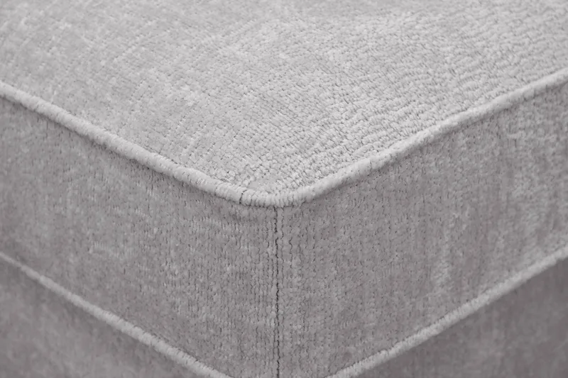 Rossita Fotskammel i chenille - Grå - Møbler - Stoler & lenestoler - Krakk - Fotskammel