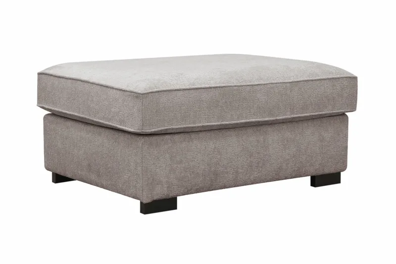 Rossita Fotskammel i chenille - Grå/Brun - Møbler - Stoler & lenestoler - Krakk - Fotskammel