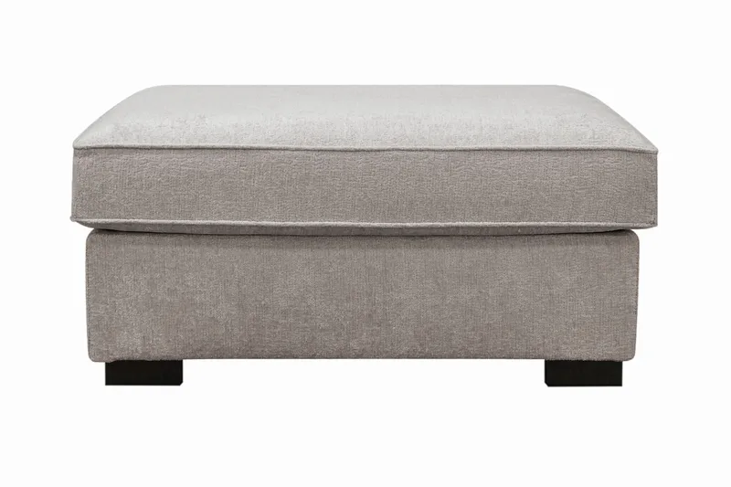 Rossita Fotskammel i chenille - Grå/Brun - Møbler - Stoler & lenestoler - Krakk - Fotskammel